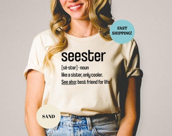Seester Noun Shirt, Seester Definition Shirt, Gift for Sister, Best Sister Gift, Funny Shirt, Shirts Unisex, Sibling Shirt, Sister Sweater