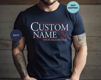 Custom Election Shirt, Personalized Election Shirt Gift, Custom Name Tee, Customized 2026 Tee,School Election Tee,Campaign Tee,President Tee