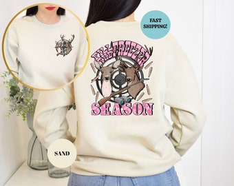 Füllen Sie das Gefriersaison Crewneck Sweatshirt, das Jagdsaison Sweatshirt, Jäger Hoodies und Sweatshirts, Jäger Geschenk, Jagd Hoodies
