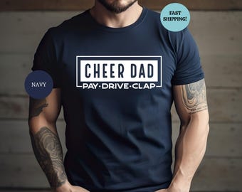 Camiseta de papá animador: regalo para papá deportista, camiseta de animadora
