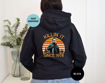 Killin It Hoodie, Halloween Hoodies, Halloween Sweatshirt Gifts, Trick or Treat, Funny Halloween Hoodie, Funny Michael Hoodie, Trendy Hoodie