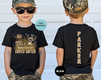 Personalized Ready to Scout Out Kindergarten T-Shirt, Custom Back to School Shirt for Boys