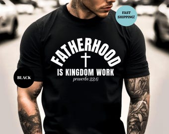 Camiseta de paternidad, camiseta cristiana para papá, camiseta del Día del Padre, regalo cristiano para papá, camiseta para papá, sudadera cristiana para hombre, regalo para papá