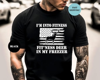 Camiseta de ciervo en mi congelador, camiseta de caza de ciervos, camiseta de caza para hombres, camiseta de caza de ciervos, regalo para marido cazador
