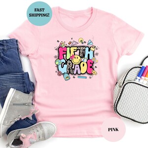 Back To School Kids Tshirt, 5th Grade Shirt, Fifth Grade Kids Tee, First Day Of School, Student T-Shirt, School Tee, Elementary School Shirt