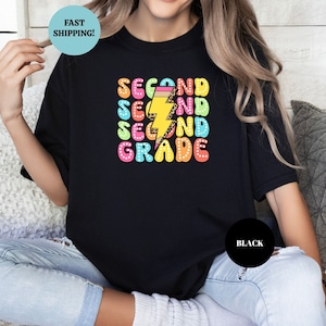 Retro Second Grade Shirt, Second Grade Teacher Shirt, 2nd Grade Team Group Shirts, Teacher Gift, Kids Second Grade Tee, First Day Of School