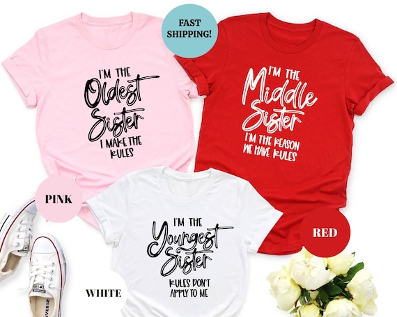 Funny Sisters Matching Shirts, Sister Gift - Etsy