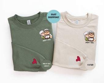 Carl and Ellie Matching Sweatshirt, Adventure is Out There Hoodie, Custom Up Movie Couple Sweater, Couple Valentine Hoodie, Valentine Day
