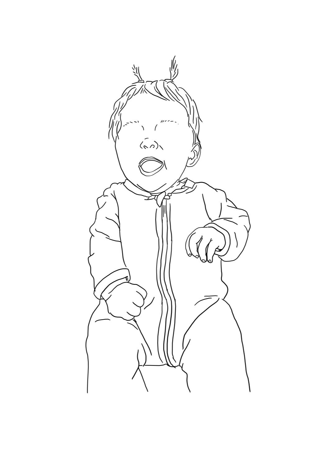 Custom Single Line Personalised Drawing, Custom One-line Drawing, One-line Portrait ...