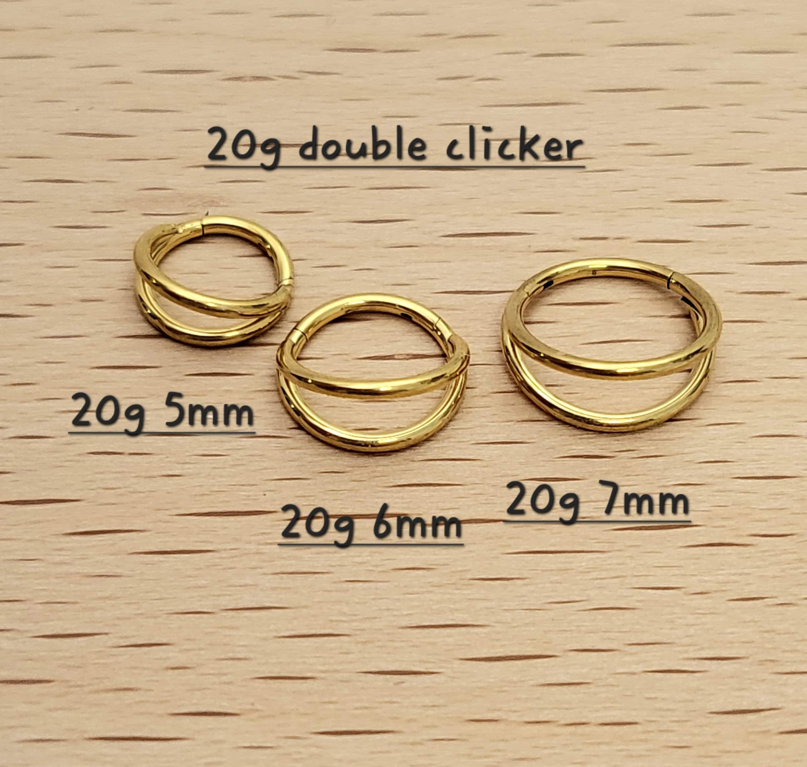 1pc 0.8x8x2mm Seamless Nose Hoop Ring Body Piercing Jewelry Nose Ring Gold  Silver Color Black Surgical Steel Adjustable By Hand - Piercing Jewelry -  AliExpress