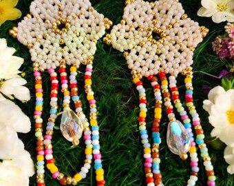 Ostara Easter Confetti Dangle Earrings