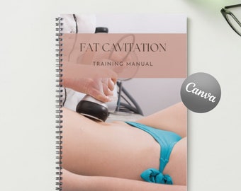 Fat Ultrasonic Cavitation Printable Manual Template Training Canva Editable Course Ebook Tutorial Lesson Trainer Educator Class Learn Guide
