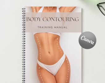 Body Contouring Sculpting Educator Instructor Training Manual Canva Editable Course Ebook Learn Teach Tutorial Lessons Guide Book Class PDF