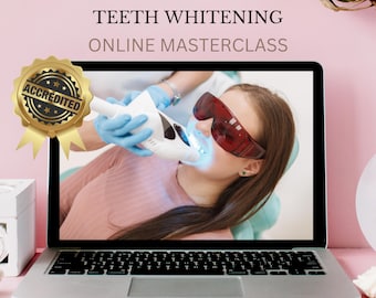 Teeth Whitening CPD Accredited Certified Online Video Training Course Beginner Tutorial Lesson E-Learning Class Learn Guide Tooth Bleaching