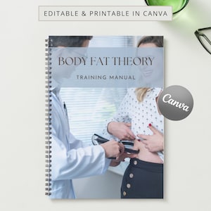 Body Fat Theory Printable Manual Template Training Manual Canva Editable Course Ebook Tutorial Lesson Trainer Educator Class Learn Guide