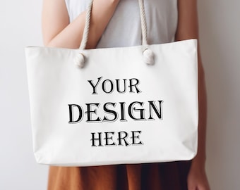 AOP Weekender Tote Shopping Bag Mockup, Shopping Tote Mock Up, Gift Mockup, Template Mock-up, Digital Download