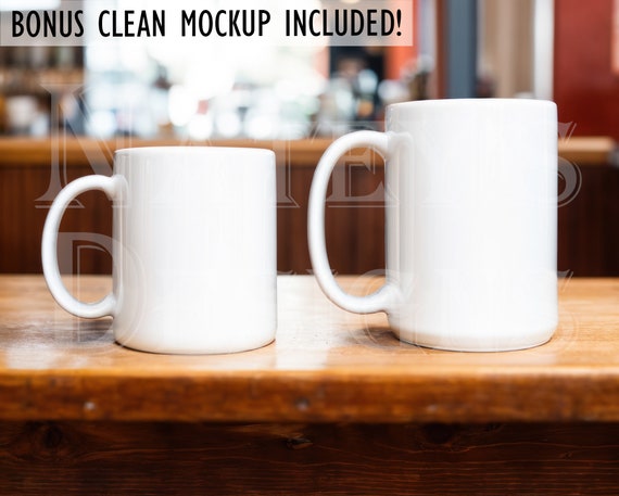 11oz & 15oz Mugs Sizing Chart - Plus Bonus Mock-Up, Modern Styled Coffee  Cup Mockups, Measurements for Printify, Digital Download