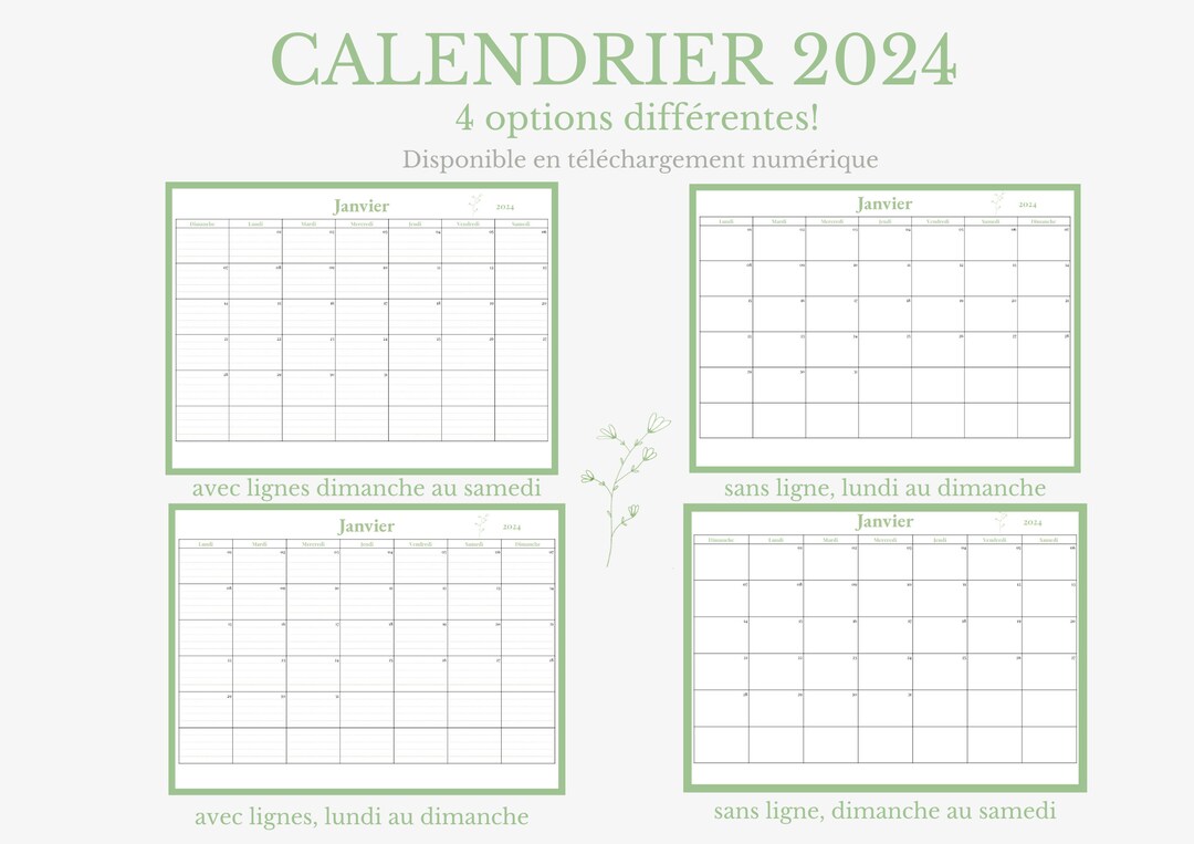 2024 BLANK MONTHLY CALENDAR, Year 2024 Month by Month, Monthly Planner ...