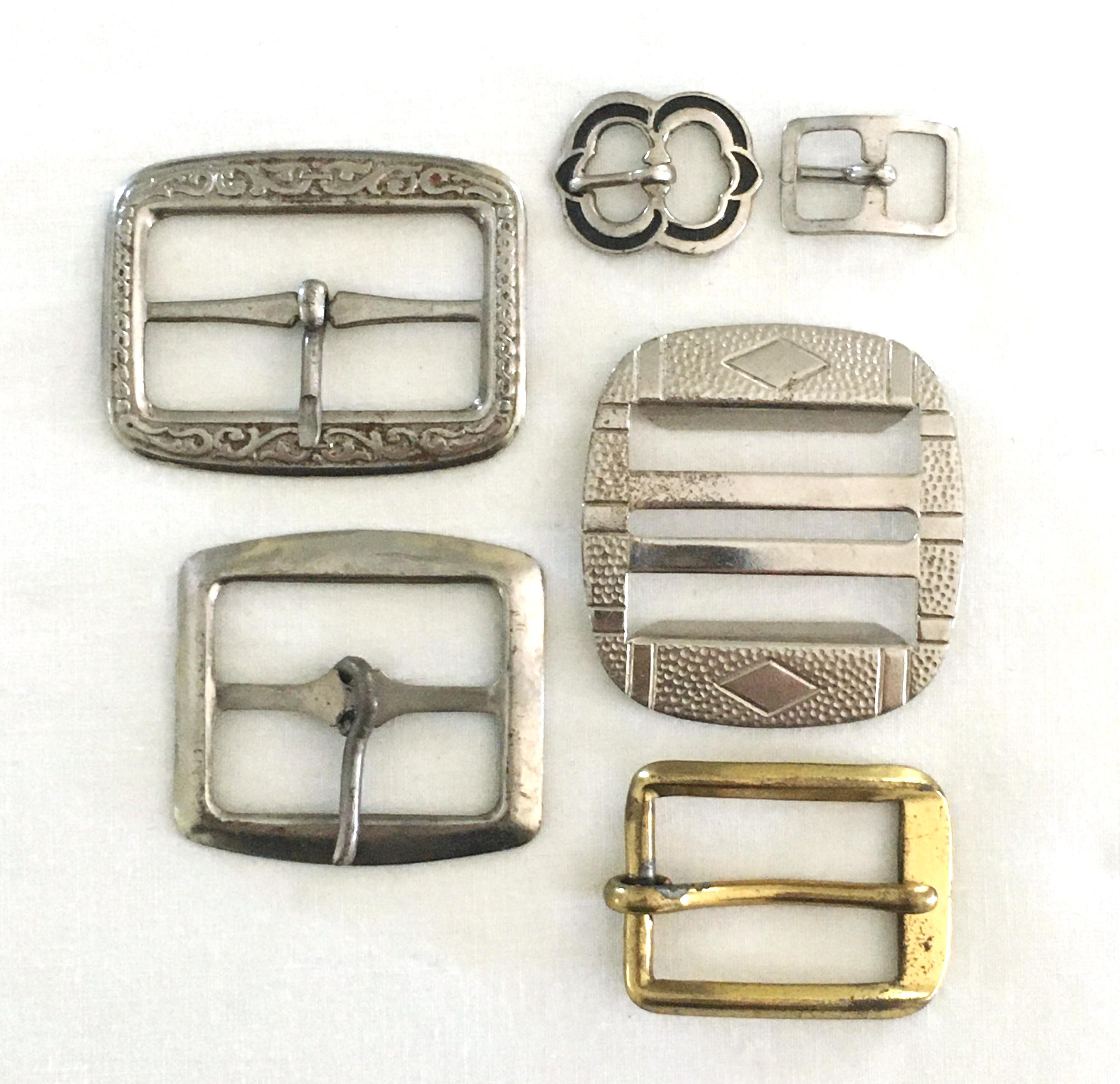 BELT BUCKLES’ BUNDLE 7.  6 GOLDEN, 1  SILVER TONE Western Cowboy 3D Relief Gold & Silver Two-Tone Belt Buckle main image 4