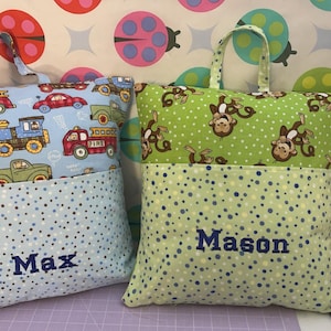 Personalized Reading Pillow, Customized Embroidery