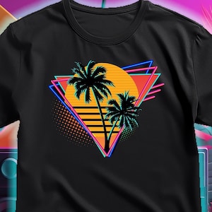 80s Retro Synthwave Inspired T-Shirt