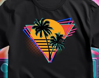 80er Jahre Retro Synthwave Inspiriert T-Shirt