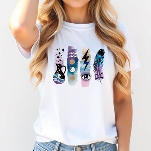 Aquarius Zodiac Shirt for Women | Astrology Graphic Tee on Comfort Colors 1717 | January February Birthday Gift | Air Sign Horoscope Top
