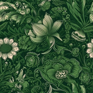 Green Floral Pattern