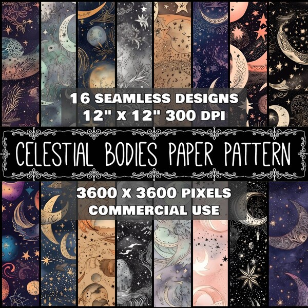Celestial Watercolor - Etsy