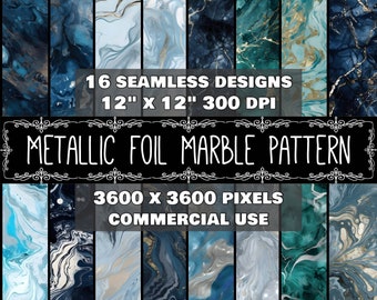 Digital Paper Marble Silver Foil Pattern Instant Download Seamless Digital Silver Foil Marble Design Scrapbook Silver Foil Instant Download