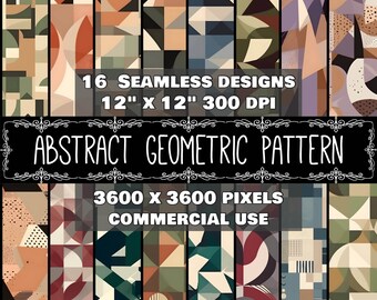 Digital Paper Minimalist Pattern Instant Download Seamless Digital Shapes Minimalist Design Scrapbook Minimalist Shape Instant Download