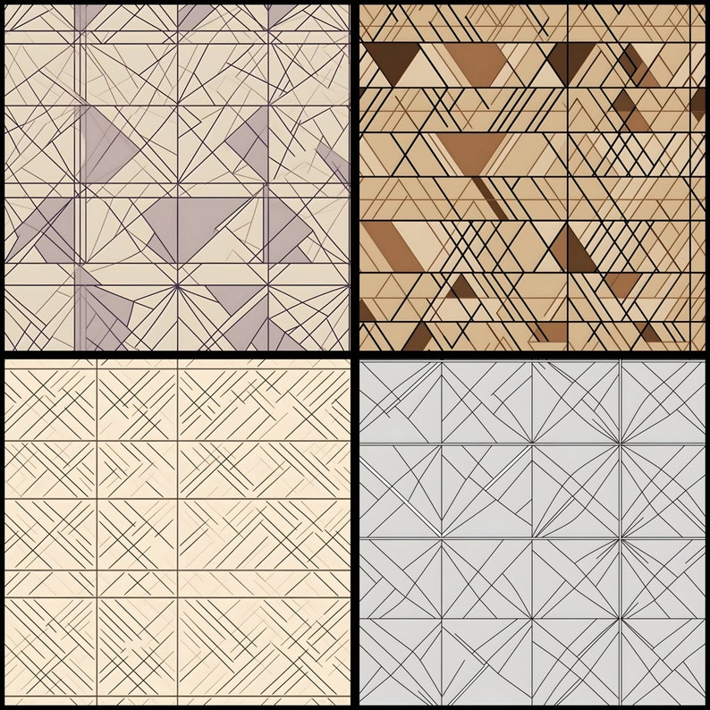 Digital Paper Line Pattern Instant Download Seamless Digital Minimalist ...