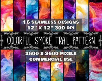 Digital Paper Smoke Pattern Instant Download Seamless Digital Colored Smoke Design Scrapbook Digital Smoke Colored Pattern Instant Download