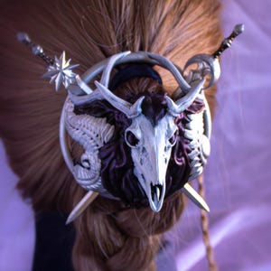 Deer Skull Hair Pin - Etsy display picture 3