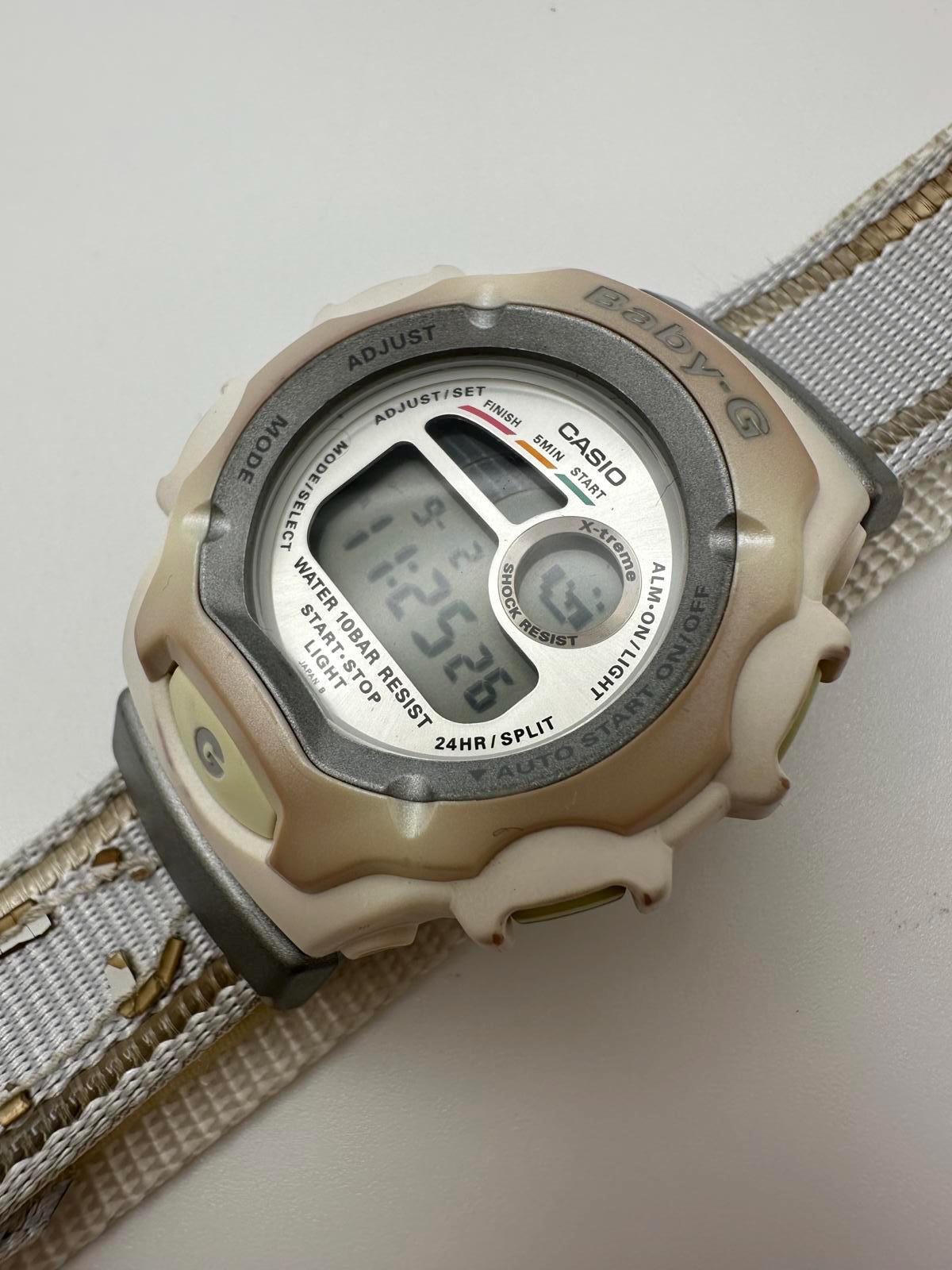 2000s Casio Baby-g 42mm Digital Watch, Shock Resistant, Y2K Style 