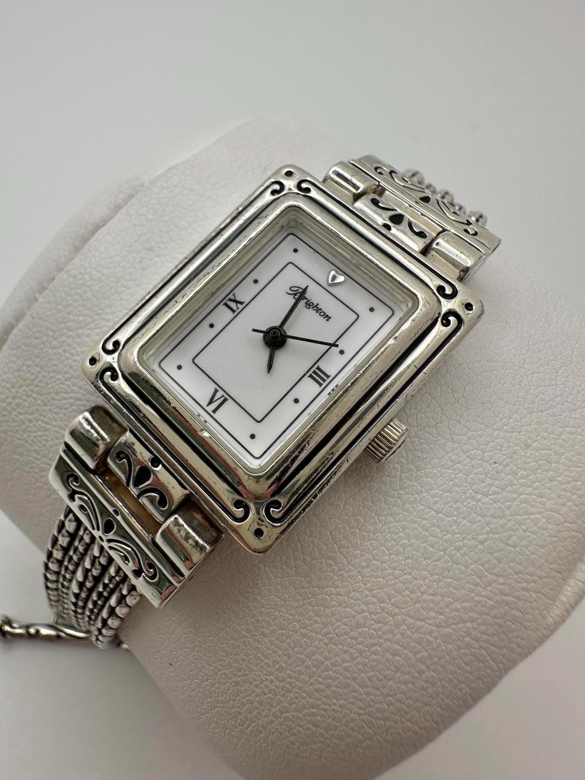 Brighton  tivoli Silver Watch with Ornate Band Vintage Brighton Aurora Ladies Watch With Ornate Band With  main image 2
