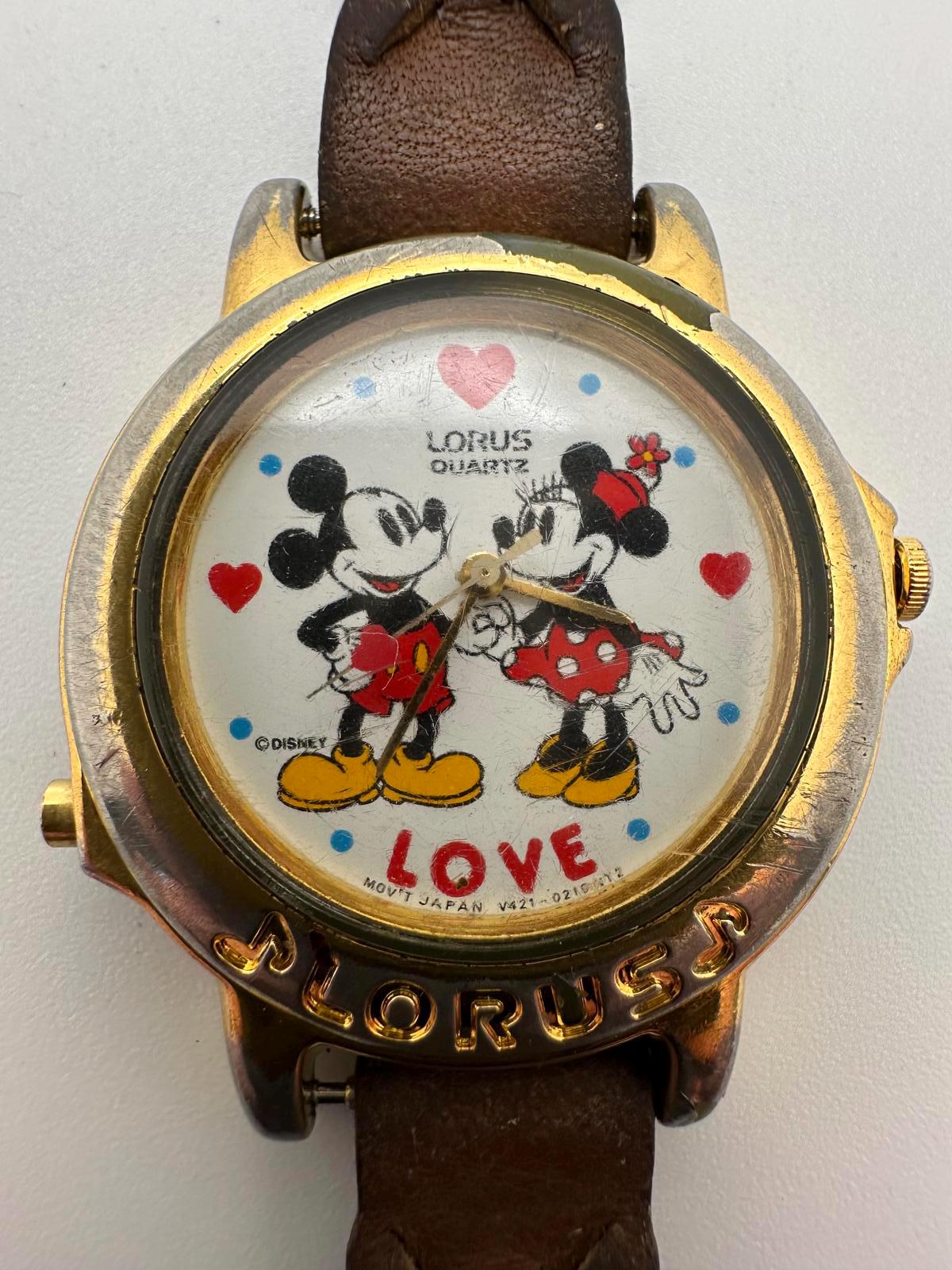 VINTAGE LORUS MICKEY & MINNIE MOUSE Disney \