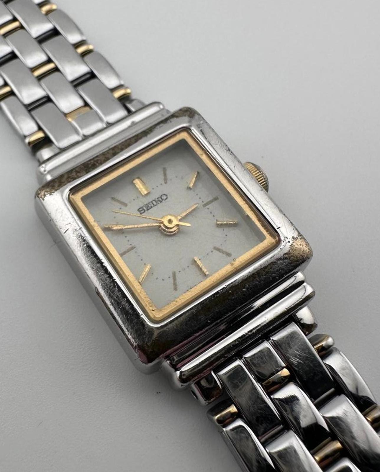 Vintage Two Tone Watch Square - Etsy display picture 1