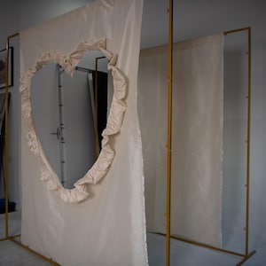 Valentine Day backdrop, Heart backdrop, Valentine Day Photoshoot, Sweetest Day, Pink Backdrop, Galentine Day Backdrop, Pink or Red Taffeta