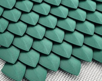 3D Printed Metallic Dragon Scales Fabric Sheet, Cosplay Armor - Etsy
