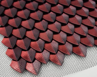 3D-geprint metalen laken met drakenschubben, cosplayharnas
