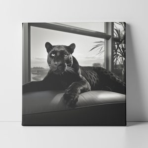 Panther Wall Art, Printable Panther Art, Digital Download
