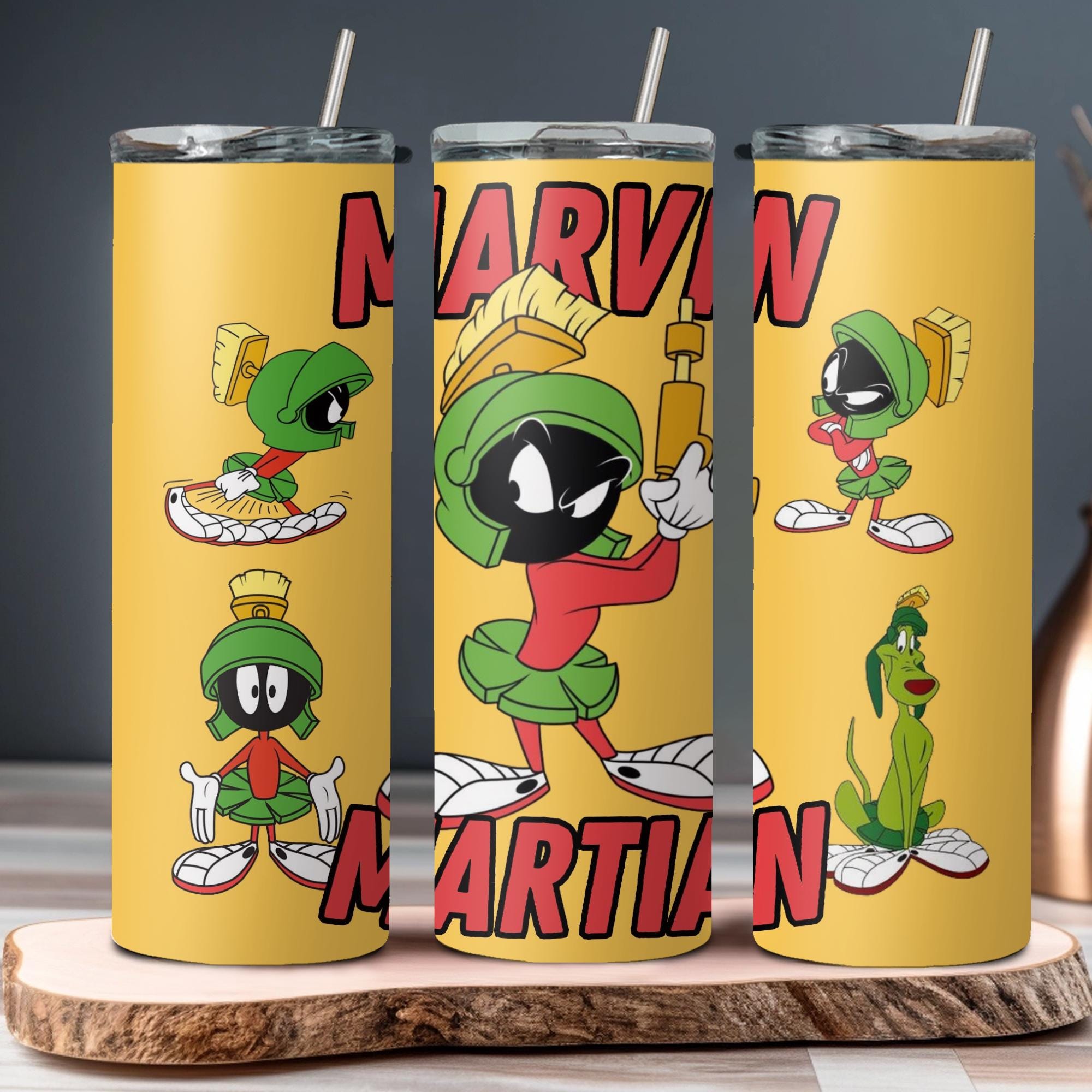 Marvin the Martian Insulated Tumbler, 20oz Skinny Travel Mug
