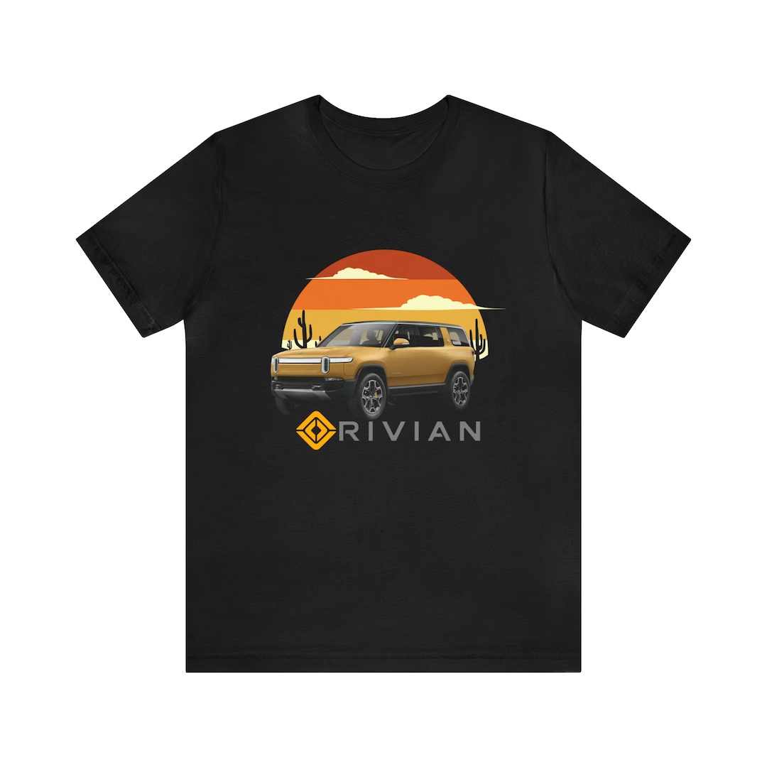 Rivian Compass Yellow R1S Desert Sunset T-shirt Tee Shirt - Etsy