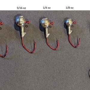 Swim Bait Swimbait Jig Heads Quantity of 4, 1/2 and 3/8 Oz Bass