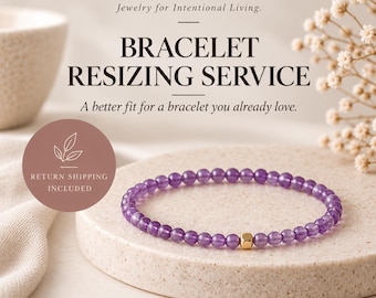 Fable Stones Bracelet Resizing Service, Resize Your Gemstone Bracelet, Return Shipping Included