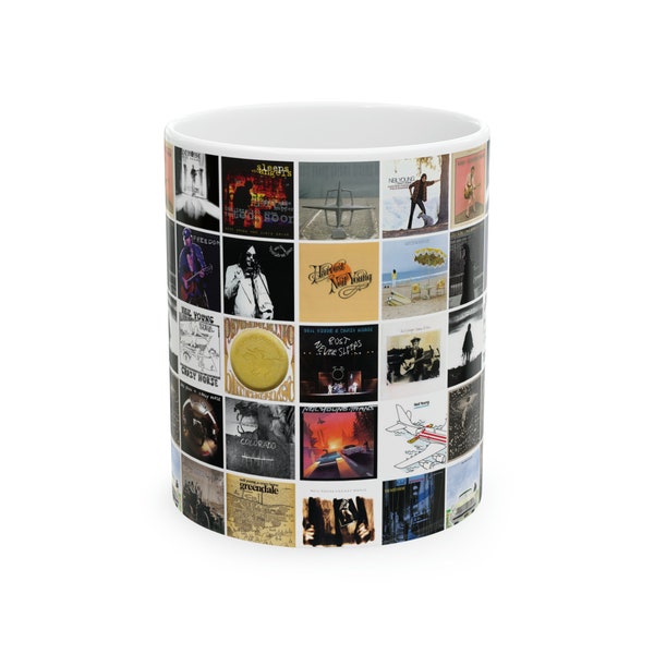 Neil Young Album Cover Mug - Classic Rock Coffe Mug, Iconic Musician Tribute, Perfect Gift for Neil Young Fans