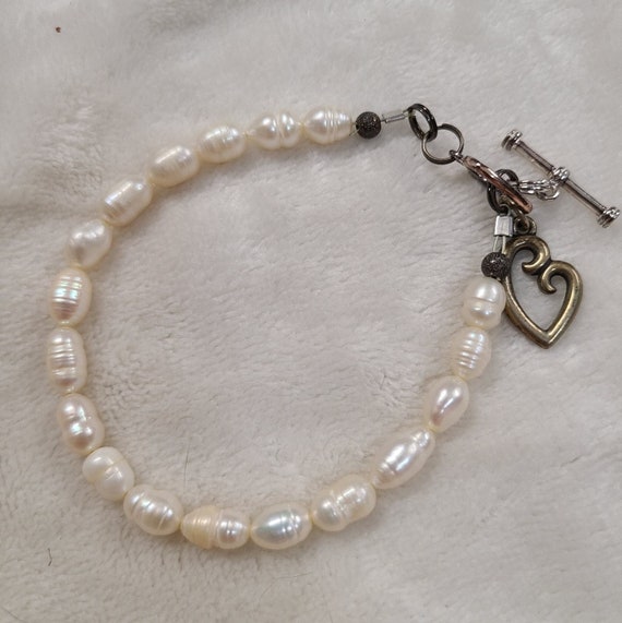 James Avery Pearl And Sterling Silver Bracelet - image 2