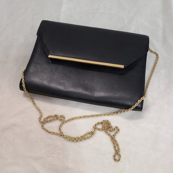 Vintage Jennifer Moore Black Leather Purse