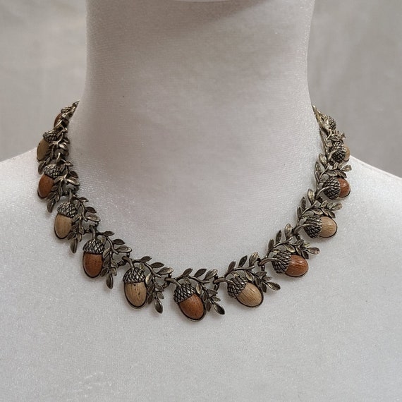 Vintage 50s Acorn Necklace - image 1